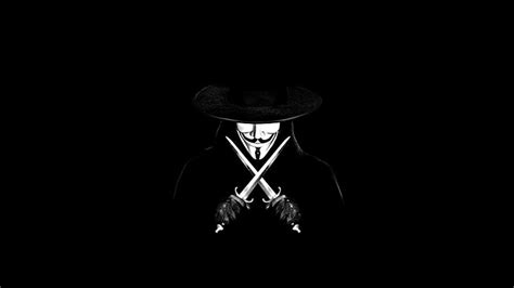 HD wallpaper: Guy Fawkes digital wallpaper, rose, hat, gloves, dagger ...