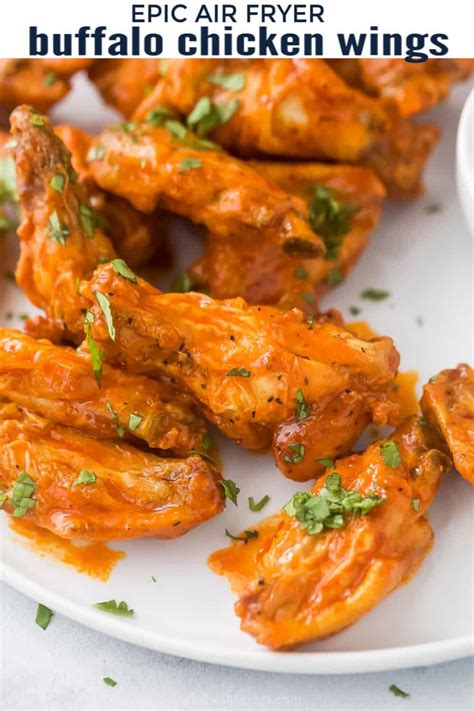 The Best Air Fryer Buffalo Wings | Joyful Healthy Eats