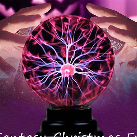 Plasma Ball Orb, 3” Plasma Ball Plasma Globe for Kids Thunder Lightning ...