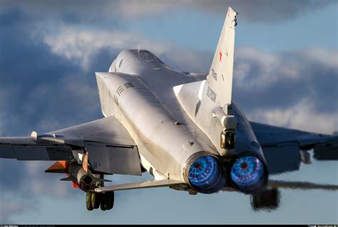 Tu-22M-3 Backfire during takeoff on afterburner. Shaykovka, Russia, 2020. By Alexander Beltyukov ...