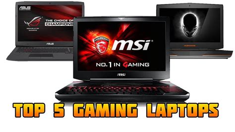 Top 5 Gaming Laptops