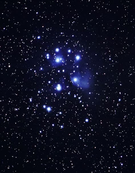 Seven Sisters (Messier object 45), pleiades Star Cluster, located in ...