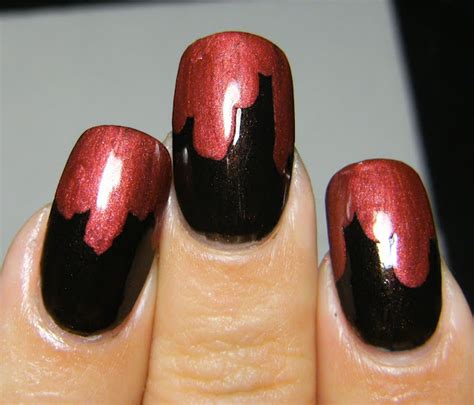Super easy blood dripping mani - Make Beauty Nails