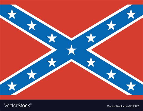 American confederate flag Royalty Free Vector Image