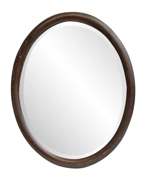 Oval Wood Frame Beveled Mirror | Olde Good Things