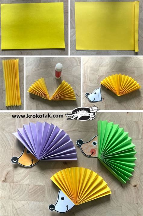 HEDGEHOGS – accordion-fold Craft Activities For Kids, Crafts For Kids ...