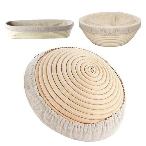 HOTBEST 3 Size Bread Proofing Basket - Baking Dough Bowl Gifts for Bakers Proving Baskets for ...