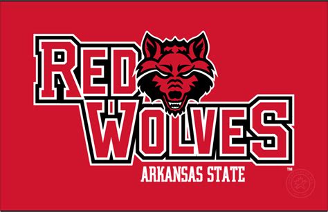 Arkansas State Red Wolves Logo - Primary Dark Logo - NCAA Division I (a ...