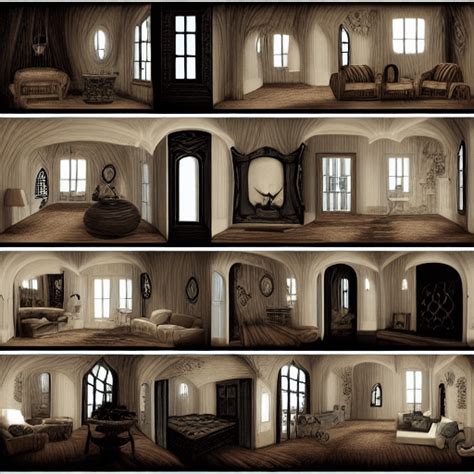 Witch House Interior Complex Digital Graphic · Creative Fabrica