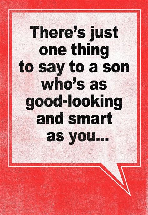 Now you can rib your son with this cheeky Valentine's card that reminds ...