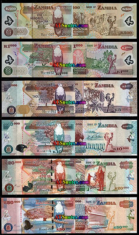 Zambia banknotes - Zambia paper money catalog and Zambian currency history