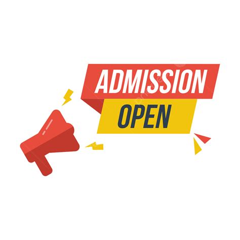 Admission Open With Megaphone, Admission Open, Admission Open Vector ...