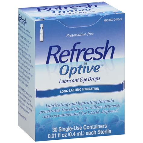 Refresh optive lubricant eye drops 30-0.01 fl. oz. - Walmart.com ...