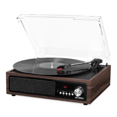 Victrola 3-in-1 Bluetooth Record Player with Built in Speakers and 3-Speed Turntable-VTA-67-ESP ...