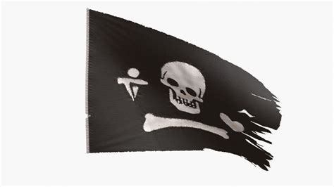 3D model Pirate Flag - Stede Bonnet | CGTrader