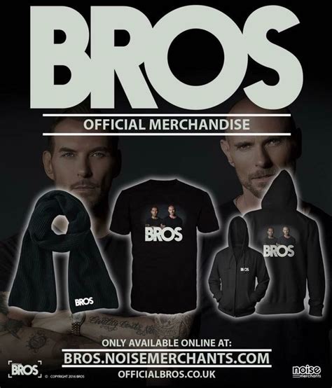 Bros official merch | Bros, The boogie, Merchandise