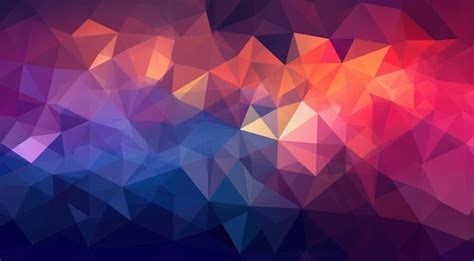 Premium Photo | A colorful triangle background with a triangle pattern.