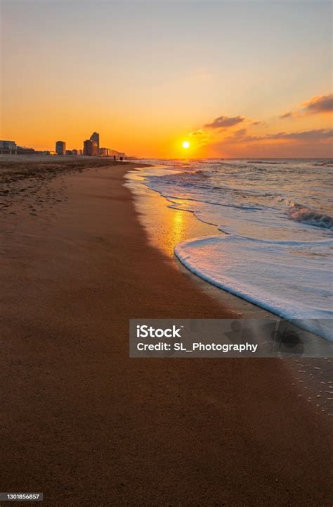 Ostend Beach Sunset Belgium Stock Photo - Download Image Now - Belgium ...