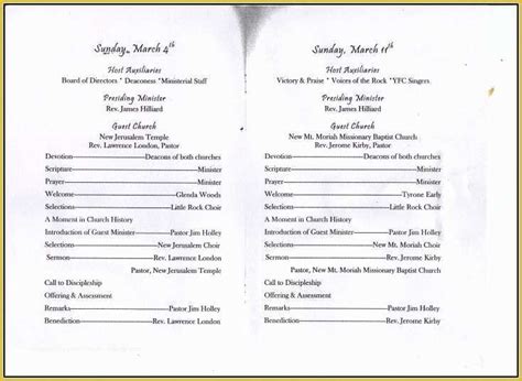 Church Anniversary Program Templates Free Of Anniversary Program Sample ...