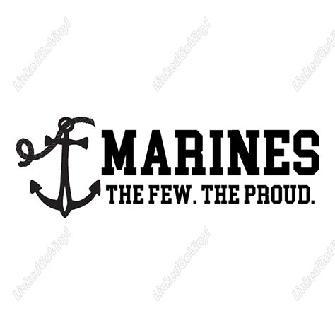 MARINES the Few. the Proud Graphics Craft Design - LinkedGo Vinyl