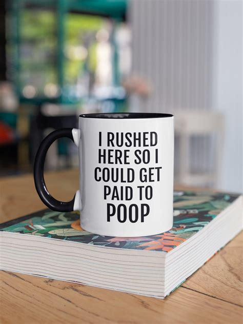 Funny Poop Gifts Funny Poops Gifts for Men I Rushed Here so - Etsy