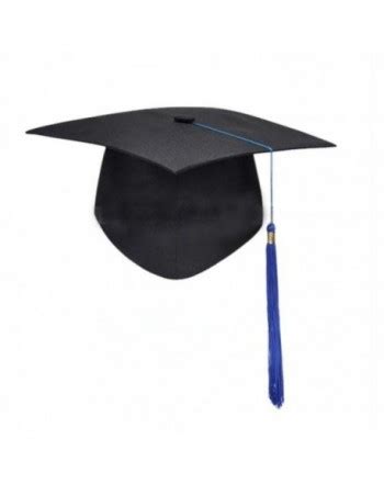 Unisex Adult Graduation Cap with Tassel Adjustable (Black Blue) - CC12GTHJ4ID