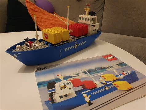 A nice little cargo ship on its way to completion : r/lego