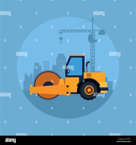 Steamroller; cartoon hi-res stock photography and images - Alamy