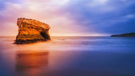 magic of sunset | Natural Bridges State Beach shot with Sony… | Flickr