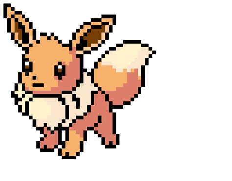 Eevee blinks art by guyerxdgacha pixel art