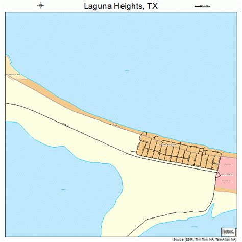 Laguna Heights Texas Street Map 4840300