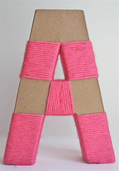 christina williams: Yarn-Wrapped Letters