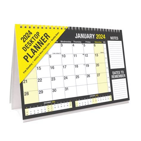 2024 PLANNER 2024 Desk Calendar Desk Calendar 2024 Table Calendar for ...