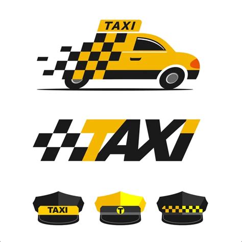 Taxi logo Vektor Stok, Ilustrasi Taxi logo Bebas Royalti | Depositphotos