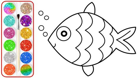 How To Draw A Rainbow Fish Step By Step - pic-dink