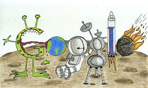 A 7-Year-Old's "Space Life" Wins The 2011 Doodle 4 Google Contest | WIRED