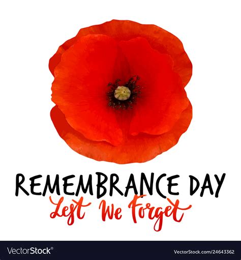 Remembrance day poster design Royalty Free Vector Image