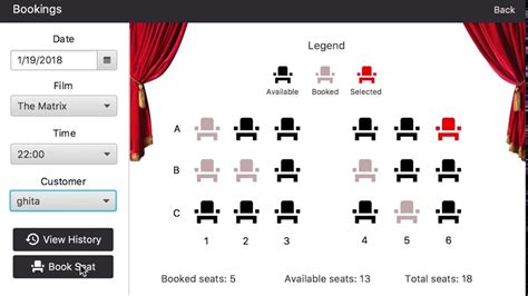 Cinema Booking System - JavaFX application - YouTube