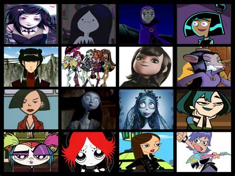 my favorite goth girls - Goth cartoon characters Fan Art (36726225) - Fanpop