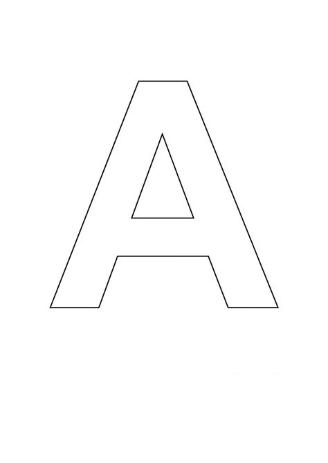 Letter Stencil Bold Uppercase A-Letter