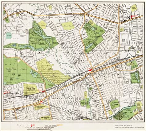 Ilford Map London 1932 #49-50 | eBay