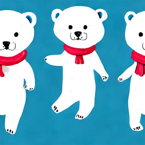 Polar Bear Family Graphic · Creative Fabrica