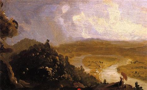 Sketch for The Oxbow, 1836 - Thomas Cole - WikiArt.org