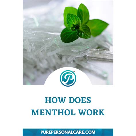 How Does Menthol Work? — Pure Personal Care | All Natural Pain Relief Cream