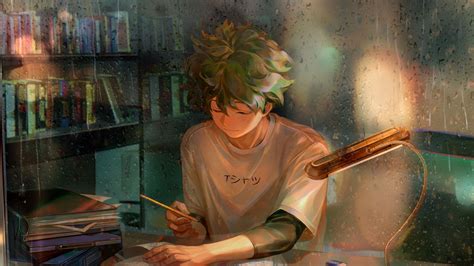 Green Hair Anime Boy Fanart / Manga art manga anime anime art anime ...