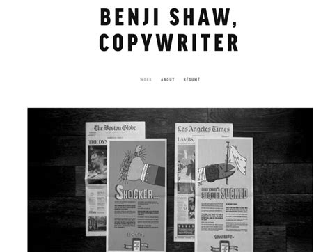 Copywriter Portfolio Examples: 9 Best Examples - Weblium Blog