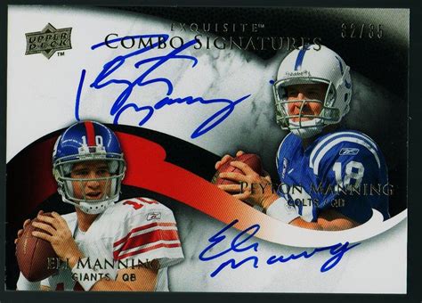 Peyton Manning & Eli Manning Autograph Cards for sale! - Blowout Cards ...