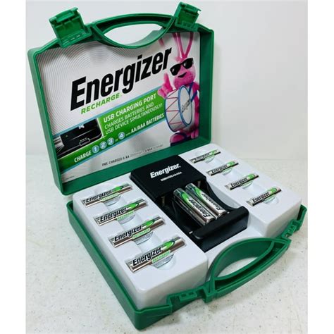 Energizer Rechargeable Batteries Kit With USB Charger 6 AA & 4 AAA ...