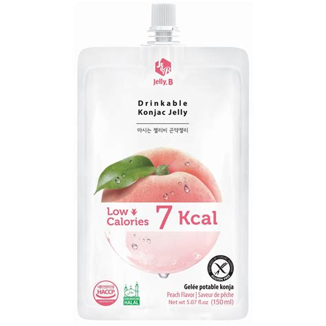 Korea JELLY.B Drinkable Peach Konjac Jelly (10x150ml - 1Box) - Healthy Low Calories Diet ...