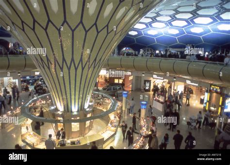 United Arab Emirates Abu Dhabi airport duty free shops Stock Photo - Alamy